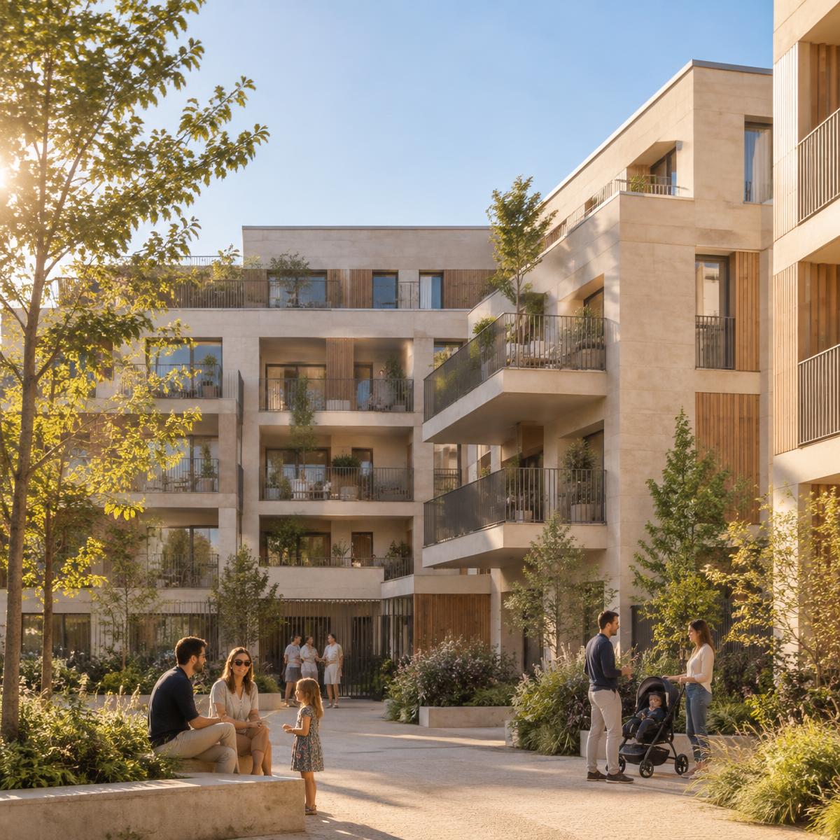 Programme immobilier neuf et ses habitants
